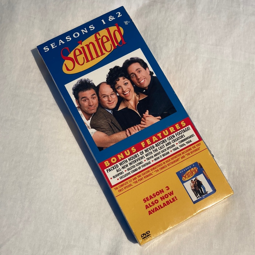 Seinfeld season 1 and 2 18 episodes 4 discs set